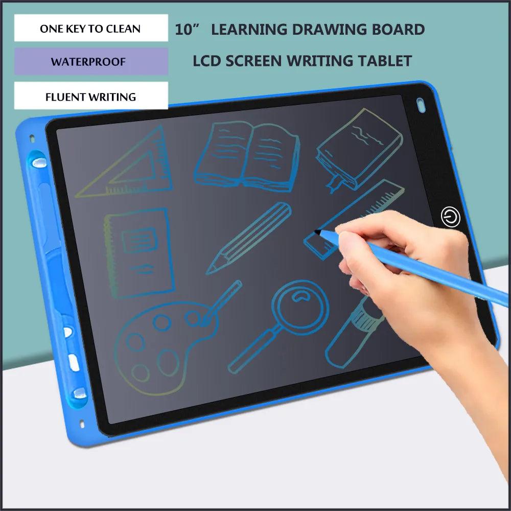 LCD Writing Tablet for Kids: Educational Handwriting Pad - Portable and Safe  ourlum.com White  