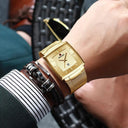 Gold Quartz Men's Watch Stylish Waterproof Luxury Timepiece