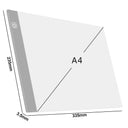 Diamond Painting Light Pad for Art and Crafts: Portable Tracing Board with Adjustable LED Light  ourlum.com A4 Gray  