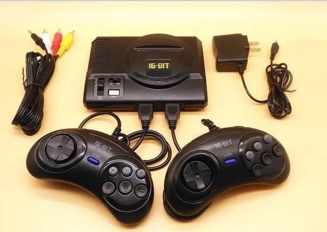 New Retro Mini TV Video Game Console For Sega MegaDrive 16 Bit Games with 208 Different Built-in Games Two Gamepads AV Out  ourlum.com   