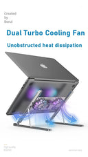 Laptop Cooling Stand with 2 USB Fans for Heat Dissipation