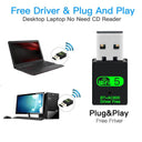 USB WiFi Bluetooth Dongle Dual Band Adapter for Windows