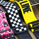 Adjustable Guitar Strap Yellow Electric Bass Strap PU Leather End Strap Belt Musical Instruments Guitar Accessories