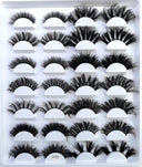 5-14Pairs Fluffy Lashes 10-25mm 3D Mink Lashes Long Thick Natural False Eyelashes Wholesale Lashes Vendors Makeup Mink Eyelashes  ourlum.com 14 pairs SD-01  