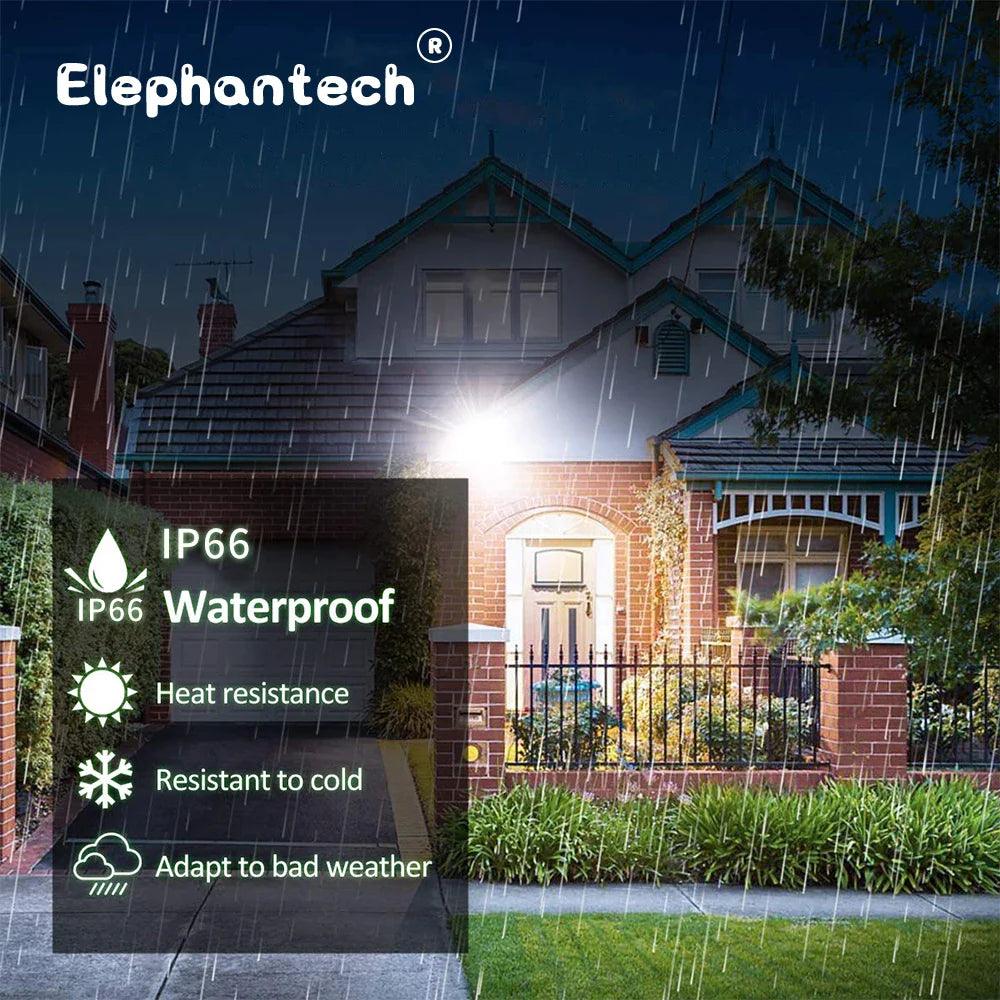 LED PIR Motion Sensor Floodlight: Enhanced Security Outdoor Spotlight  ourlum.com   