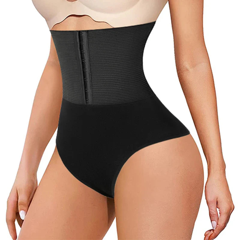 High Waist Tummy Control Thong - Slimming Body Shaper & Butt Lifter for Women