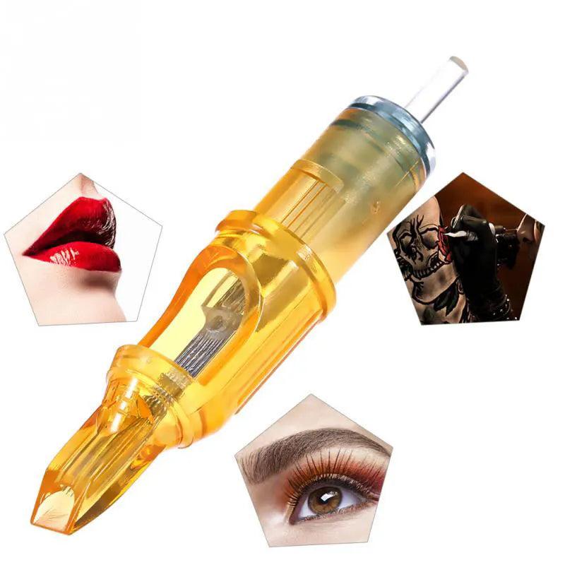 5/10pcs Yellow Dragonfly Tattoo Cartridge Needle 1 3 5 7 9 11 13 14 15 RL RM RS M1 For Tattoo Machine Pen Needle Accessories  ourlum.com   