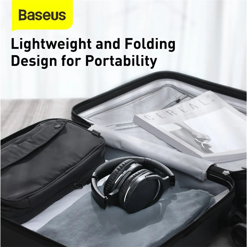 Baseus Pro Wireless Headphones: HiFi Stereo Sound, 50-Hour Battery Life  ourlum.com   