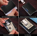 Casekey Mens Slim Wallet with Money Clip RFID Card Holder