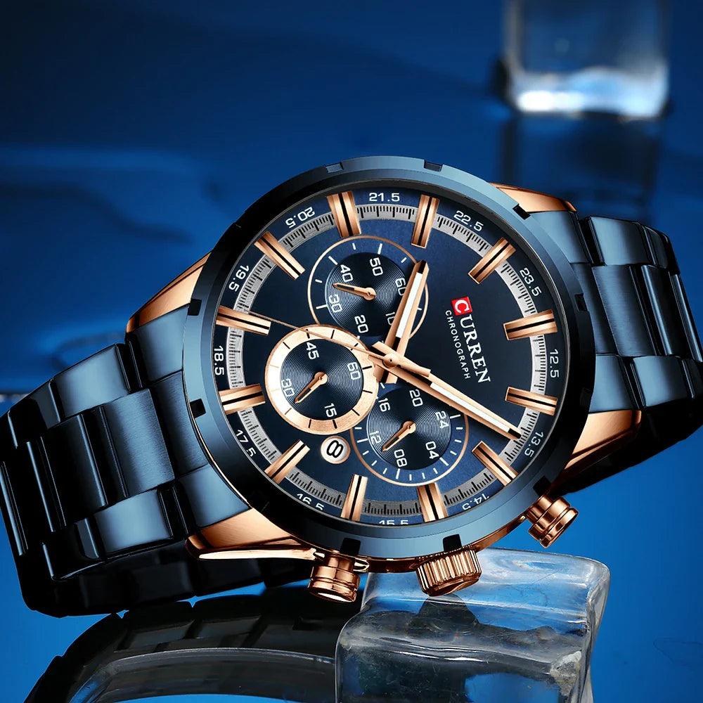 CURREN Chronograph Sports Watch: Stylish & Functional Timepiece  ourlum.com   