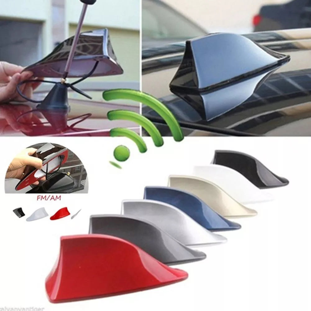 Car Roof Shark Fin Antenna Cover - Signal Booster & Style Upgrade for BMW/Honda/Toyota  ourlum.com   