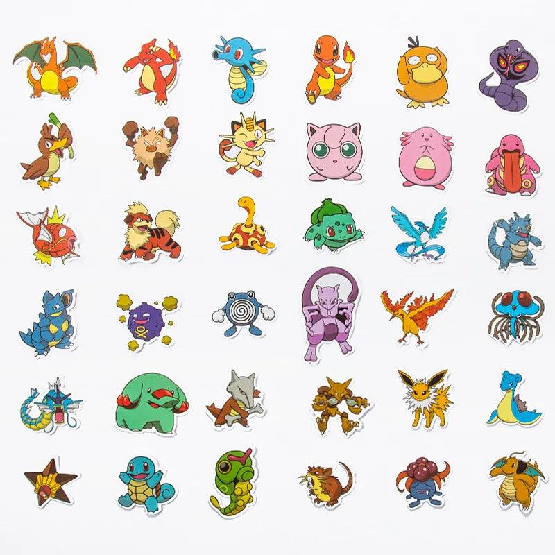 Pokemon Pikachu Stickers Variety Pack for Kids and Teens: Cute Waterproof PVC Designs for Skateboards, Laptops, and More  ourlum.com   