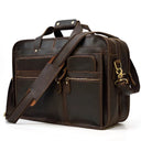 Premium Genuine Leather Professional Business Briefcase 17 Inch Tote