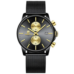 Chronograph Watch: Men's Luxury Sleek Timepiece for Modern Gentlemen