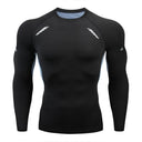 Men's T-shirt Men Running Sport T Shirt Men Compression Fitness Tops Tee Quick DryTight Training Gym Sport Running Shirts Jersey