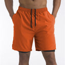 Summer 2024 Running Shorts Men 2 in 1 Quick Dry Gym Shorts