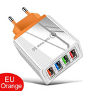 Multi-Device USB Charger with Quick Charge 3.0 for iPhone, Samsung, , Tablets - Fast Charging Solution  ourlum.com EU Orange  