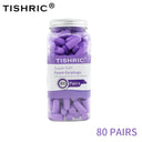 TISHRIC Earplugs Premium Noise Reduction Soft Sponge Ear Plugs