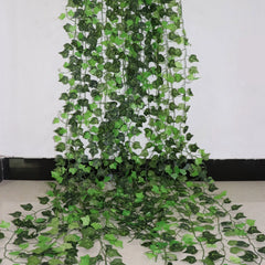 Artificial Ivy Leaf Garland - Lifelike Green Vine for Home Decor
