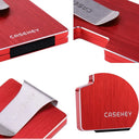 Casekey Mens Slim Wallet with Money Clip RFID Card Holder