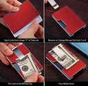 Casekey Mens Slim Wallet with Money Clip RFID Card Holder