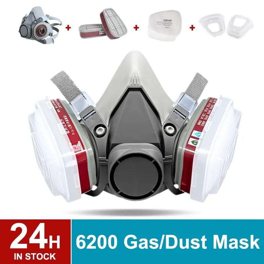 6200 Gas Mask Set: Ultimate Protection for Vehicle Painting & Mining  ourlum.com   