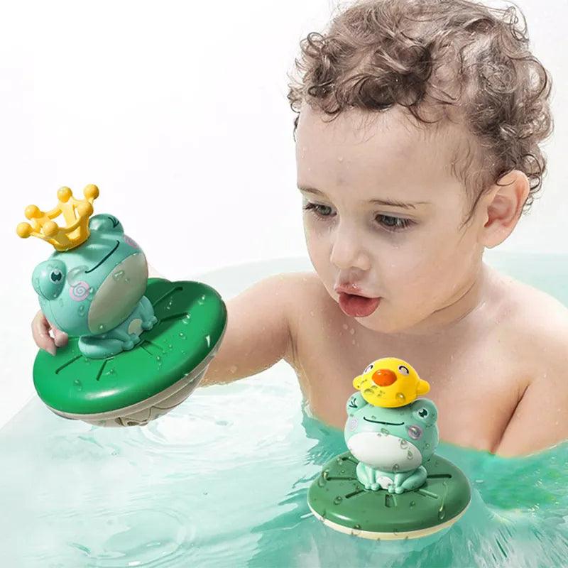 Interactive Electric Frog Sprinkler Bath Toy for Kids - Fun Water Spray Game  ourlum.com   