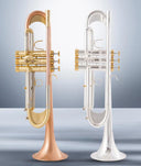 New Arrival Bb Trumpet High Quality Gold Lacquer Silver Plated