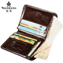 ManBang Leather Men's Wallet Stylish Short Purse Card Holder