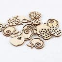 Wooden Animal Shapes for DIY Home Decor and Crafts: Handmade Quality 20pcs Pack  ourlum.com MZ301  20PCS 23-30mm  