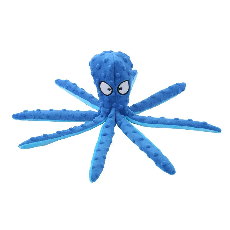 Pet Plush Octopus Shell Puzzle Toy: Interactive Teeth Cleaning Chew Toy  ourlum.com   