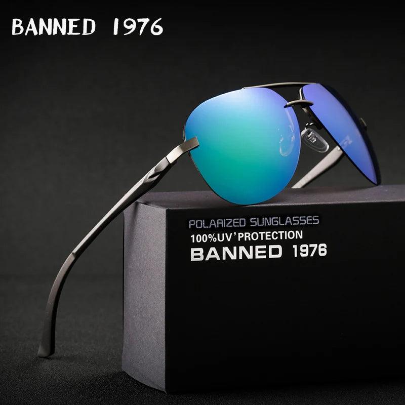 Unisex Aluminum Magnesium HD Polarized Vintage Sunglasses for Driving and Outdoor Style