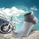 5 Pairs of Premium Cotton Five-Toe Men's Summer Socks - Luminate Your Style  Our Lum   