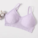 Sleek Seamless Push-Up Tube Top Bra for Women - Comfort and Style Combo  Our Lum Pad lavender L 