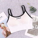 Ultimate Comfort Cotton Sports Bra for Women - Stylish Crop Top for Gym and Everyday Wear  Our Lum white Free Size 