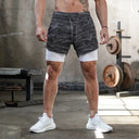 2025 Summer Running Shorts Men 2 in 1 Quick Dry Gym Shorts