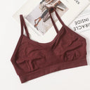 Sleek Seamless Push-Up Tube Top Bra for Women - Comfort and Style Combo  Our Lum no pad wine L 