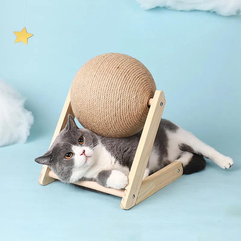 Cat Scratching Toy: Natural Sisal Rope Board for Cats - Furniture Protection & Entertainment  ourlum.com   