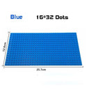 Classic Plate Base - High-Quality Building Baseplate for Endless Creativity  ourlum.com 16X32 Blue  