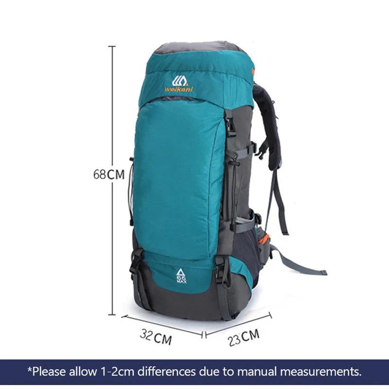 90L 80L 65L Camping Backpack Large Capacity Outdoor Climbing Bag Waterproof Mountaineering Hiking Trekking Sport Bags XA289A