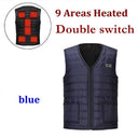 Men Autumn Winter Smart Heating Cotton Vest M-7XL