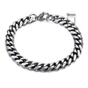 Chunky Stainless Steel Curb Chain Bracelet Men's Jewelry