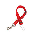 Enhanced Adjustable Car Pet Seat Belt with Reflective Nylon Strap and Elastic Bumper  ourlum.com Red  