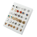 Women Acrylic Crystal Stud Earrings Set: Trendy Small Studs for Fashionable Women  ourlum.com 16  