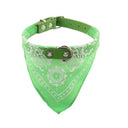 Pet Neckerchief Collar with Cute Print Scarf - Small Dog & Cat Accessories  ourlum.com Green S 