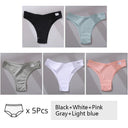 Brazilian Cotton T-Back Panties Cozy Low-Rise Underwear Set