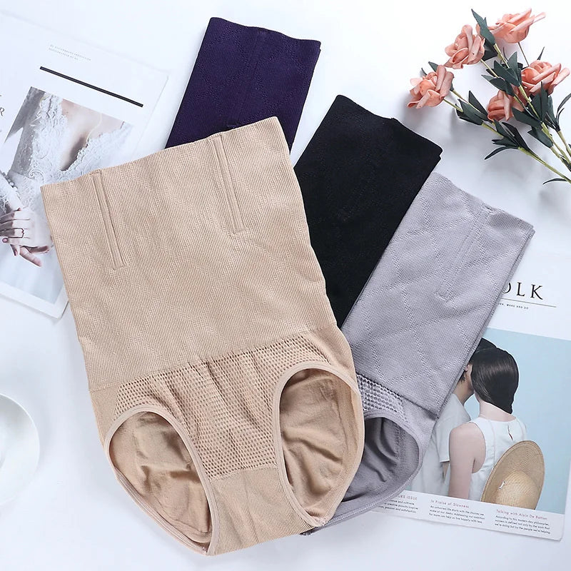 Women's seamless high waisted shaping shorts breathable slim fit and hip lifting underwear women's slim fit bra long pants