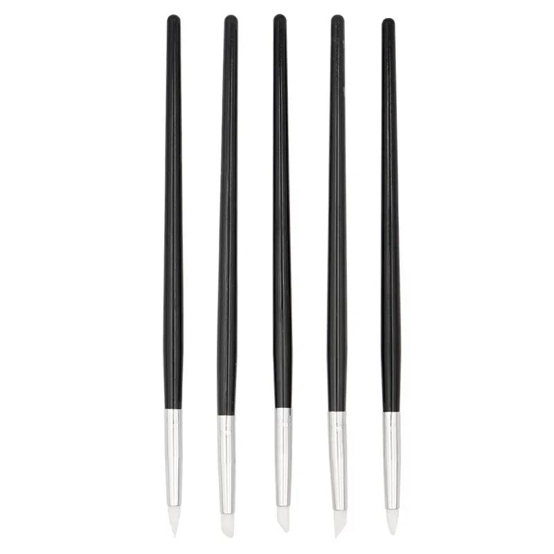 5pcs Dental Silicone Shaping Pen Dentist Sculpture Carving Tools Composite Tip Resin Teeth Brush M/S Teeth Whitening Instrument  ourlum.com   