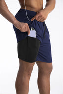 Summer 2024 Running Shorts Men 2 in 1 Quick Dry Gym Shorts