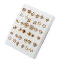 Women Acrylic Crystal Stud Earrings Set: Trendy Small Studs for Fashionable Women  ourlum.com 17  